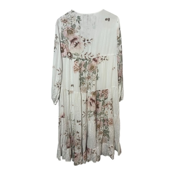 Yakira Bella Maxi Dress Women's Large Floral Long Modest Feminine Ruffles LS - Picture 3 of 6